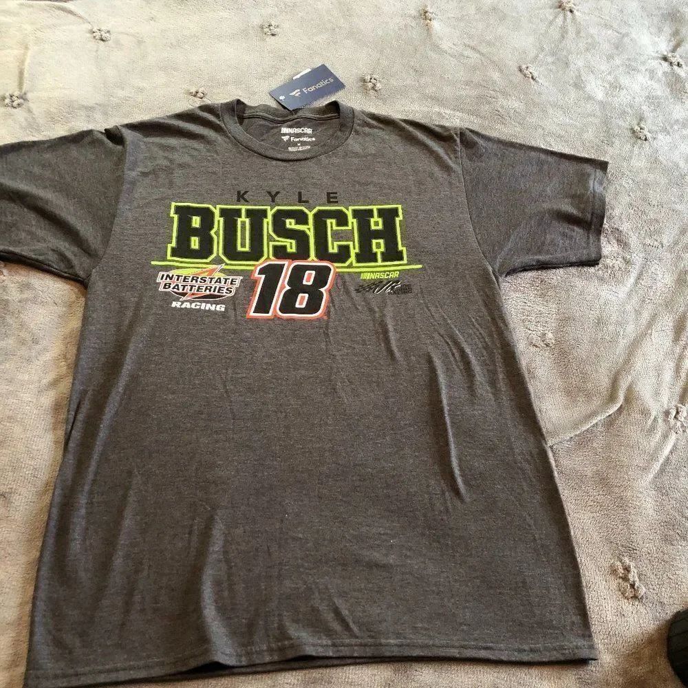 Fanatics Nascar Busch 18 Logo T-Shirt Size M MT